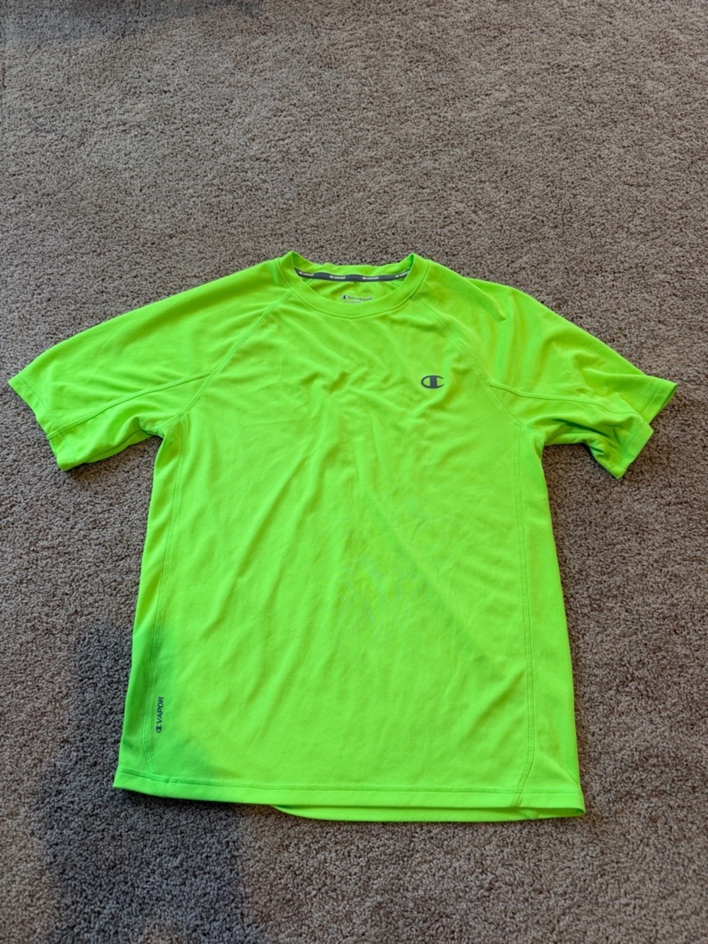 Champion Neon Lime Performance Short Sleeve Tee